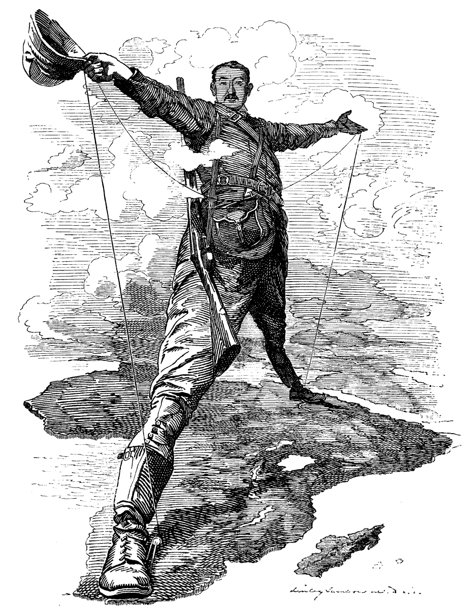 Cecil Rhodes displays his empire