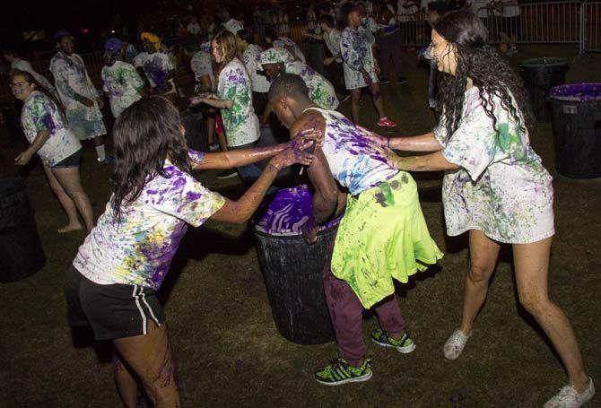 Residence Hall Association host its annual Splatterbeat event to kick off Homecoming week on Monday, Oct. 19, 2015, at the Parade Ground.