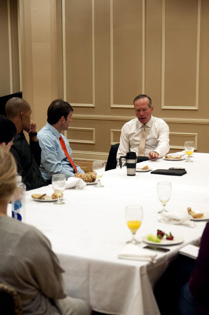 Congressman talks higher education, Louisiana issues with LSU students over breakfast