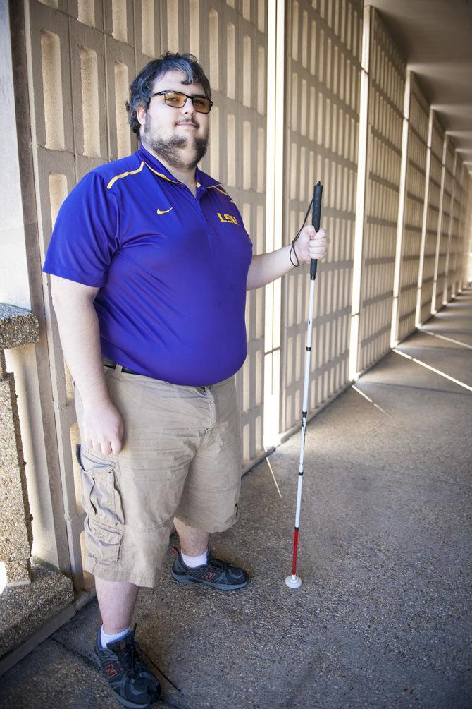 Visually impaired LSU student says college life without full sight is &#8220;nothing different&#8221;