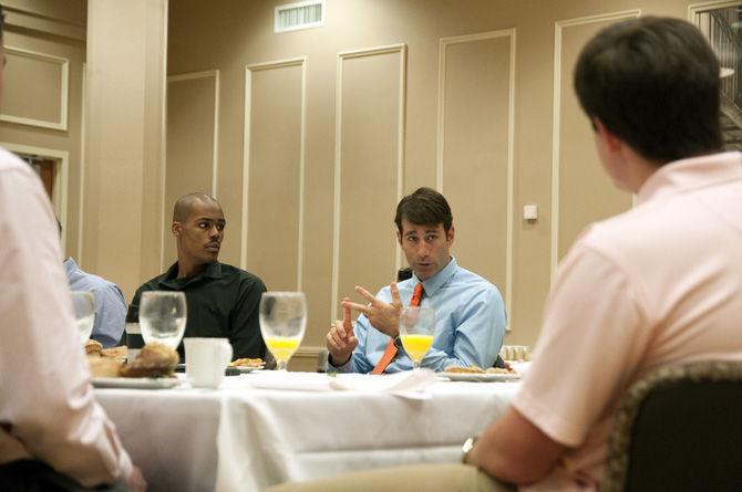 Congressman talks higher education, Louisiana issues with LSU students over breakfast