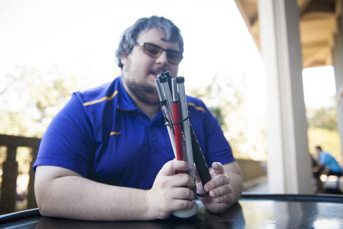 Visually impaired LSU student says college life without full sight is &#8220;nothing different&#8221;