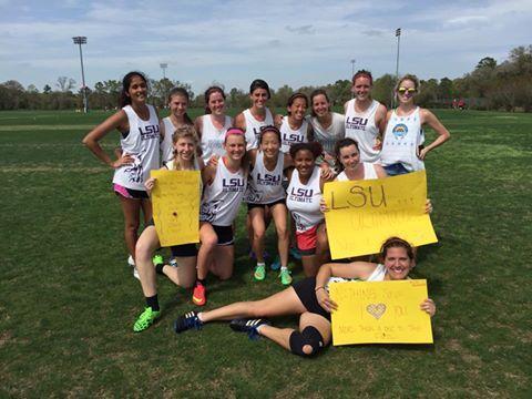 LSU Women's Ultimate Frisbee Team