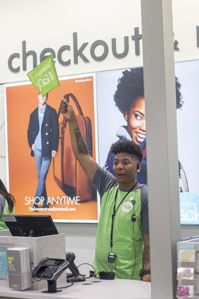 Customers shop about Nordstrom Rack as they celebrate their grand opening with live music and giveaways on Thursday, Oct. 01, 2015, at the Mall of Louisiana.