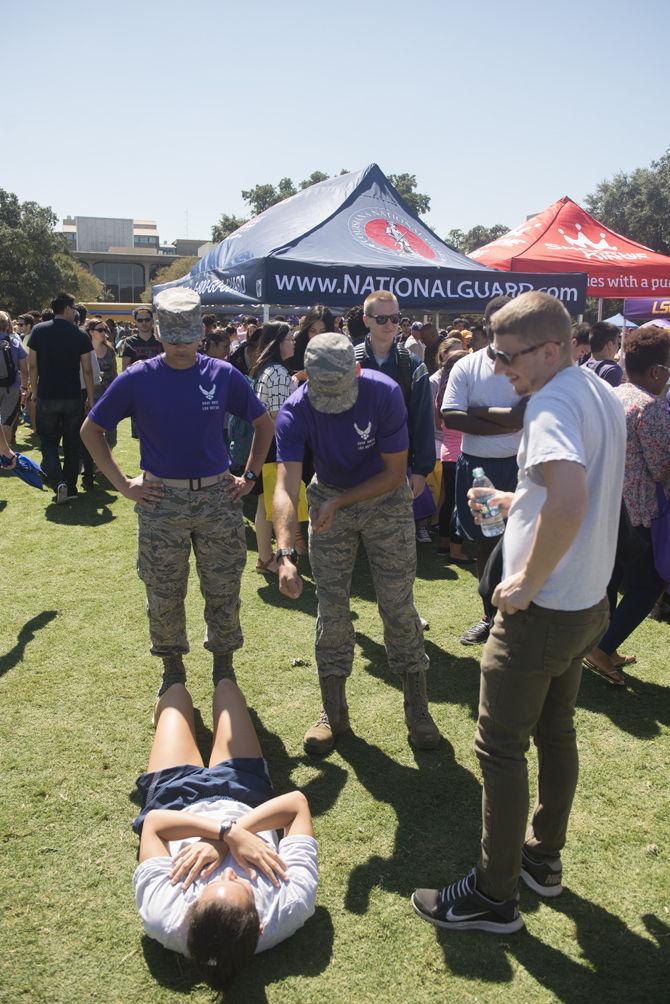 Students attend Fall Fest on Friday, Oct. 02, 2015 in LSU Parade Grounds.