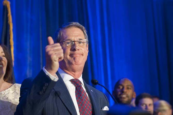 Front runner and U.S. Senator David Vitter making his speech on Saturday Oct. 24, 2015, at The Hilton on Airline Drive in Kenner LA.