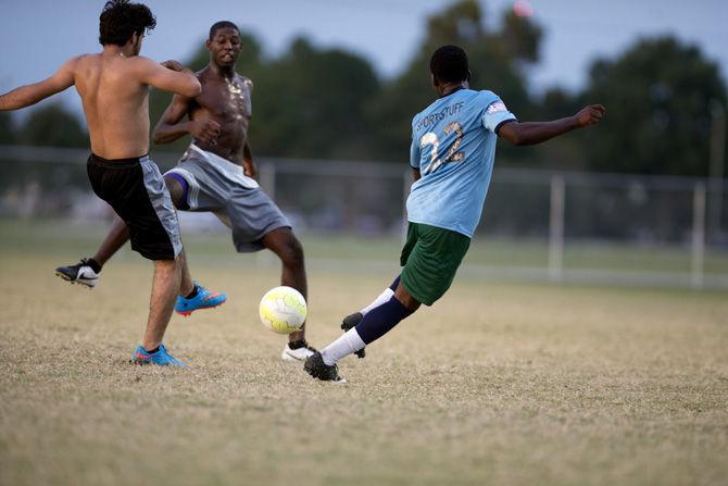 LSU Pick Up Soccer brings different ages, cultures to field in campus melting pot