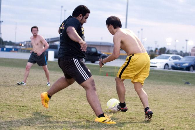 LSU Pick Up Soccer brings different ages, cultures to field in campus melting pot