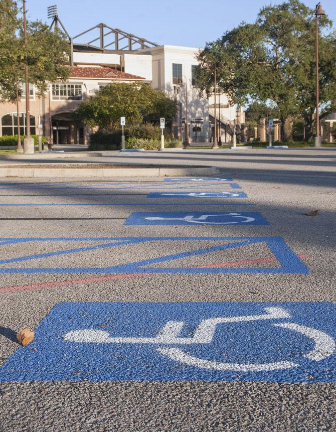 Gameday limits handicap parking for disabled students