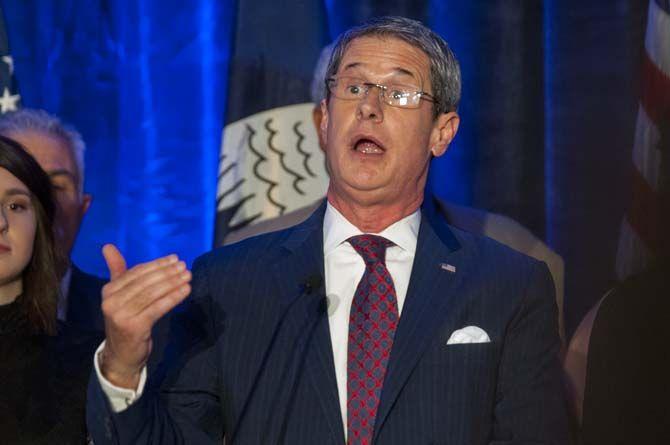 Front runner and U.S. Senator David Vitter making his speech on Saturday Oct. 24, 2015, at The Hilton on Airline Drive in Kenner LA.