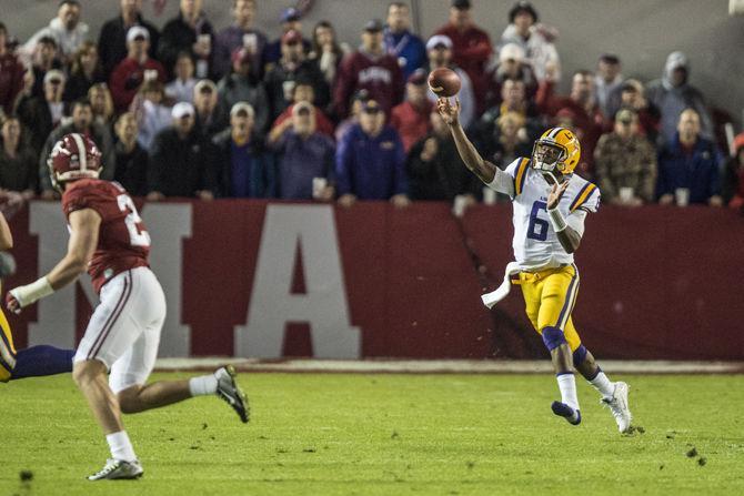 Alabama leads LSU, 13-10, at halftime