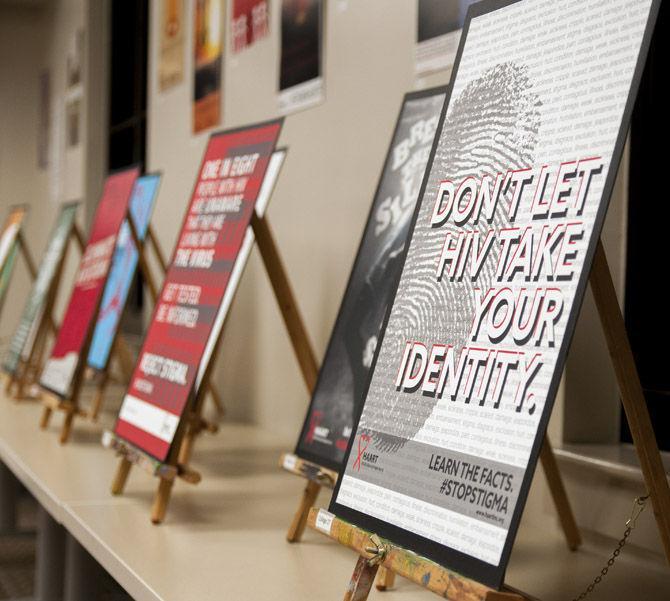 Geaux Red held a poster contest to help LSU students become more aware of HIV/AIDS on Monday, Nov. 30, 2015 in the LSU's Women's Center.