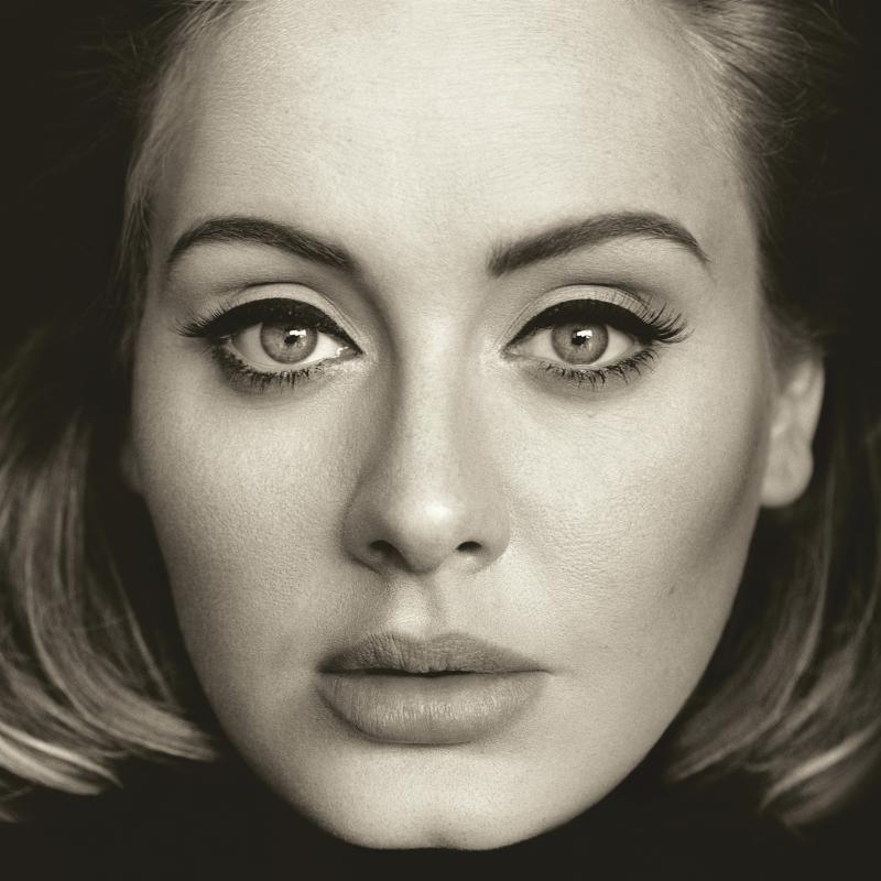 This CD cover image released by Columbia Records shows "25," the latest release by Adele. Adele&#8217;s &#8220;Hello&#8221; single has become the first song to sell one million tracks in a week. Her comeback track sold 1.11 million digital songs, setting a new record. The album will be released on Nov. 20. (Columbia via AP)