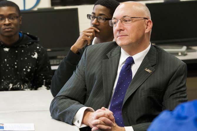 LSU Vice Provost of Academic Programs and Support Services Matthew Lee at McKinley Highschool on Monday Nov. 16, 2015, in Baton Rouge.