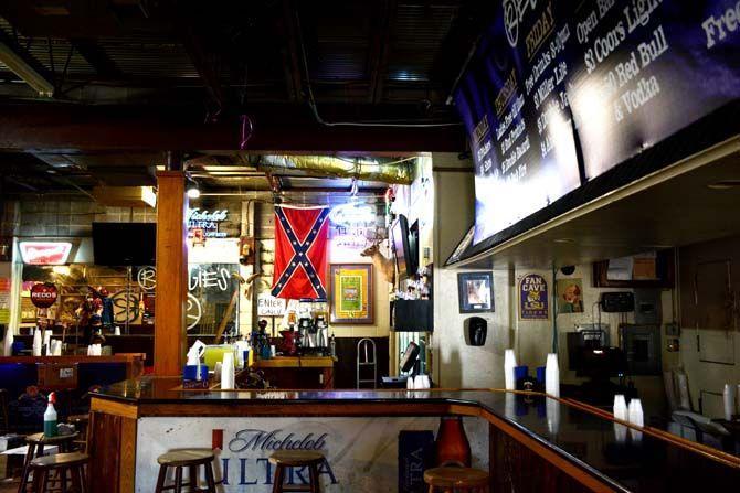 Reggie's bar, which neighbors five other establishments in Tigerland, employs a dress code that is the subject of controversy in the Baton Rouge community.