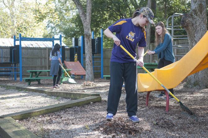 New Volunteer LSU project benefits local domestic violence center