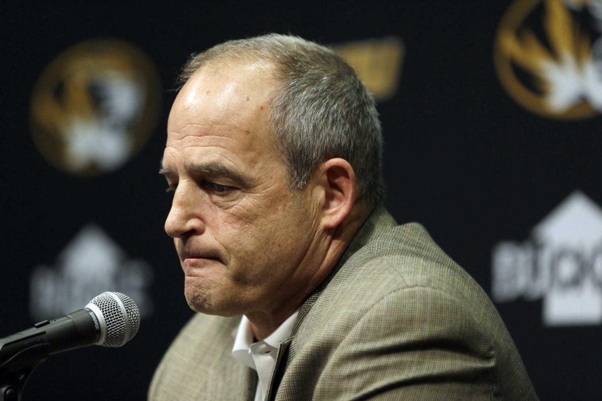 Missouri head football coach Gary Pinkel speaks to the media Monday, Nov. 9, 2015, in Columbia, Mo. Football will resume at Missouri following the resignation of University of Missouri system president Tim Wolfe after several members of the team, pointing to Wolfe&#8217;s inaction in handling of racial tensions at the school, announced over the weekend that they would not play until the president was gone. (AP Photo/Jeff Roberson)