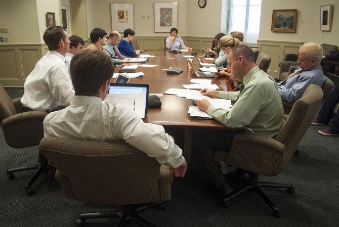 Student Technology Oversight Committee members met on Tuesday, Oct. 13, 2015, to discuss upcoming financial proposal requirements for the LSU community.