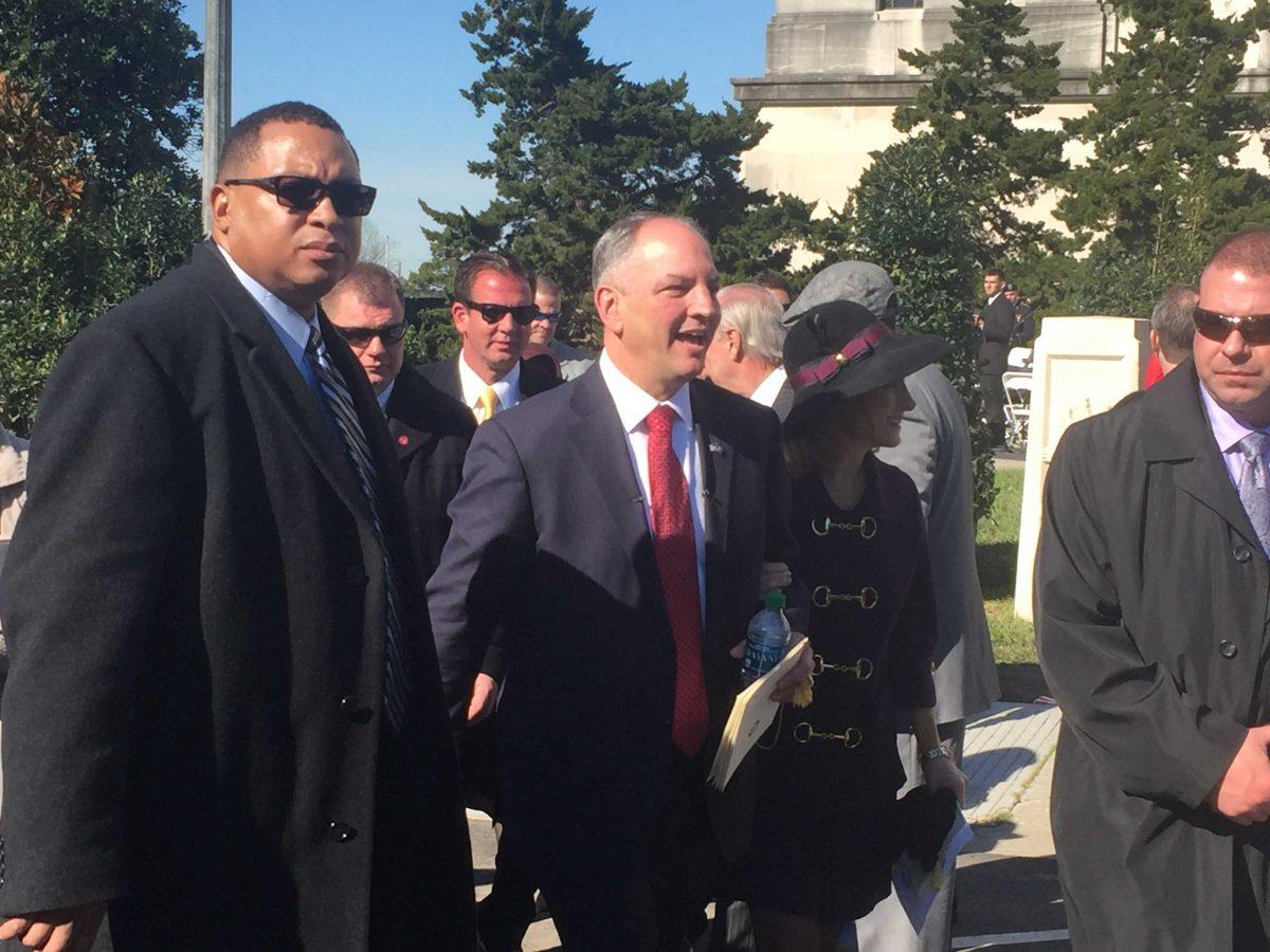 John Bel Edwards was inaugurated as the Louisiana governor Monday, Jan. 11, 2016, on the steps of the Louisiana State Capitol.