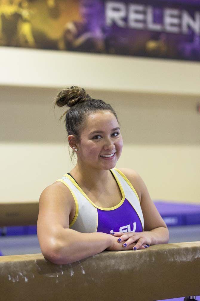 From cartwheels in the basement to nearly quitting, freshman Sarah Finnegan etches her name in gymnastics history