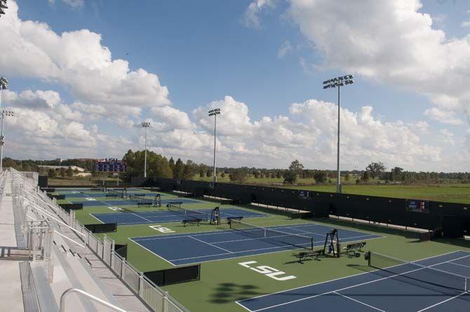 LSU Men's Tennis competes in the Invitational on Thursday, Nov. 05, 2015, at the new Tennis Complex on Gourrier Ave.