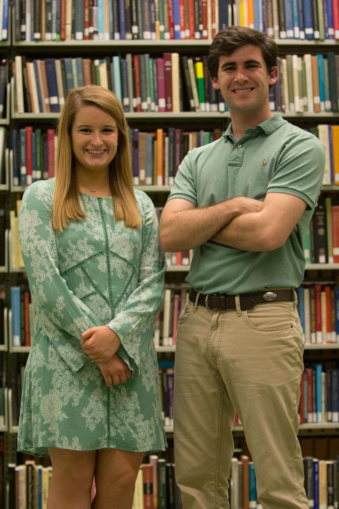 LSU Junior Child and Family Studies major Lindsey Landry and Junior Electrical Engineering major Zack Faircloth will be running for Student government Vice President and President, respectively, under the Forward campaign.