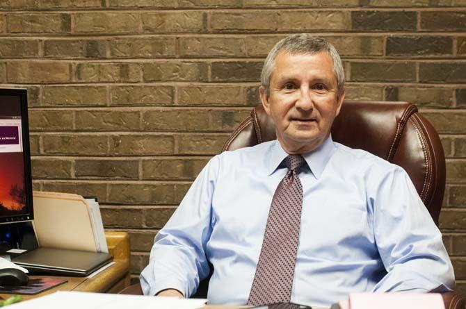 Vice Chancellor for the LSU Agricultural Offices John Russin in his office on Monday Feb. 22, 2016, on LSU Campus.