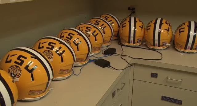 LSU gets new football helmets, smart fabric