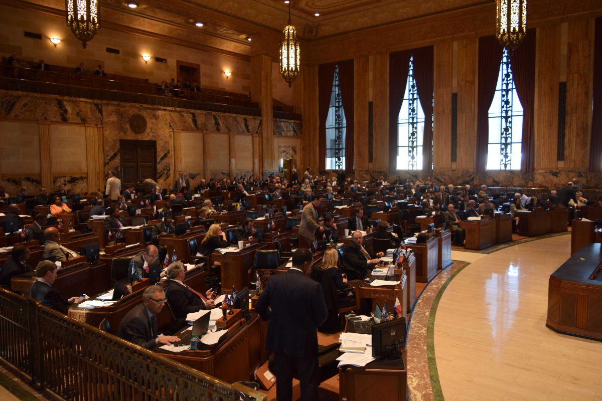 The Louisiana House of Representatives meets in the chamber at the statehouse.&#160;