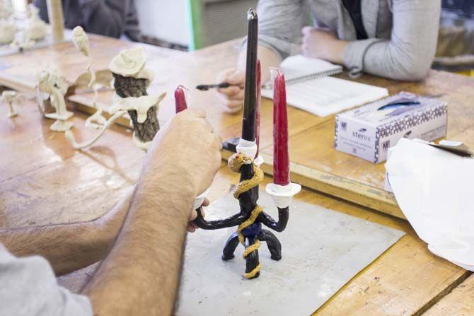 Chemistry professor develops new kind of clay, takes sculpture class