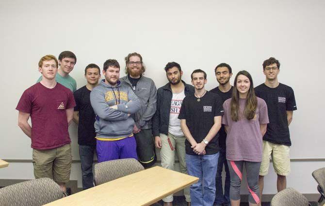 The members of the Hyperloop production team, a high-speed transportation system, on Monday, February 01, 2016, at the Business Education Complex.