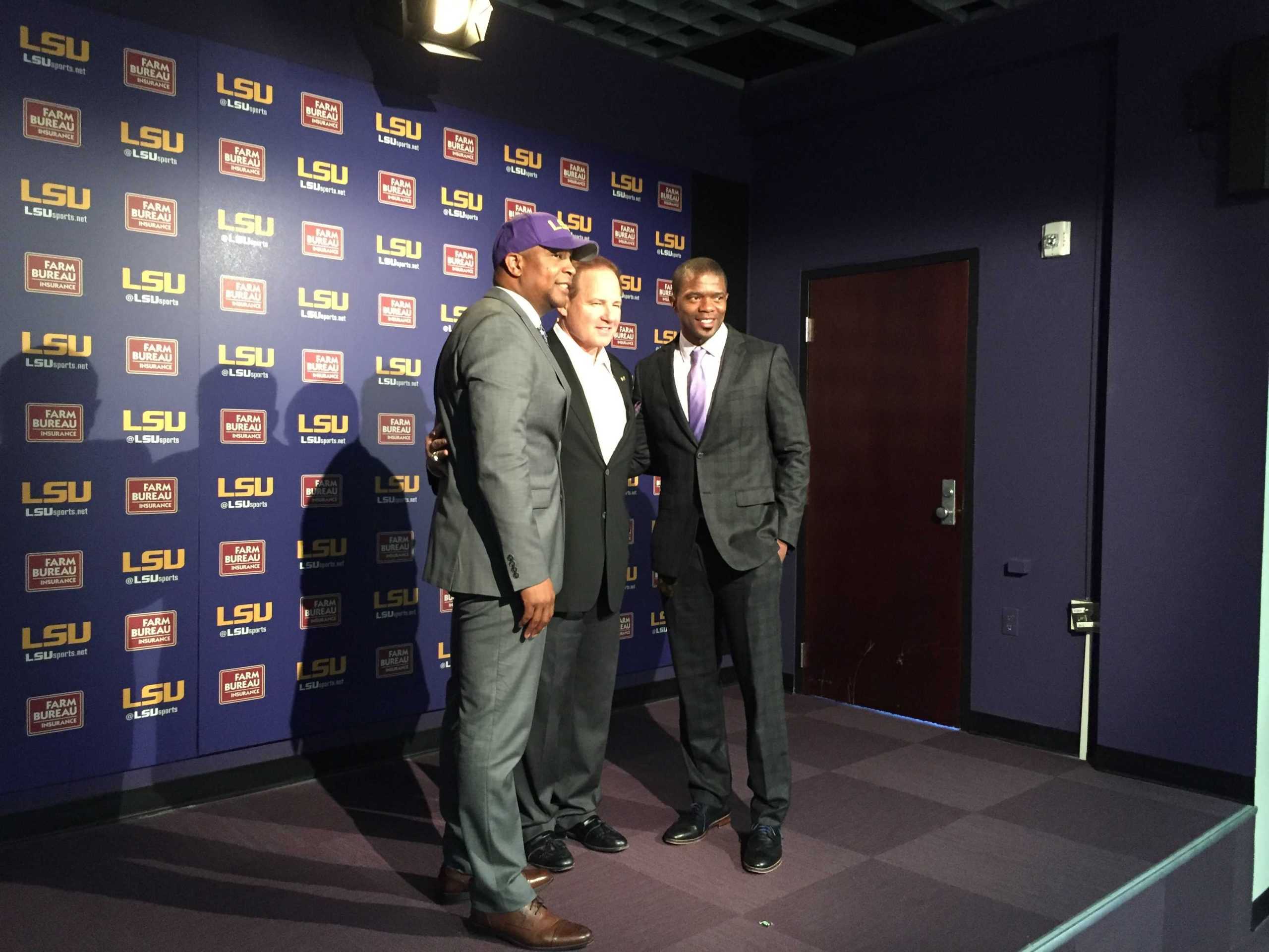 Miles introduces Juluke and Craig as LSU's newest coaches