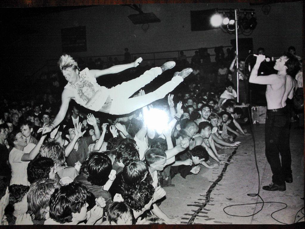 Dead Kennedys &#160;playing the Rock Against Hunger benefit concert at Rutgers University-Camden on April 20, 1985