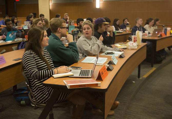 The Student Government Senate meets to form comittees and discuss plans for the upcoming semester on Wednesday, Jan. 13, 2016, at the Student Union