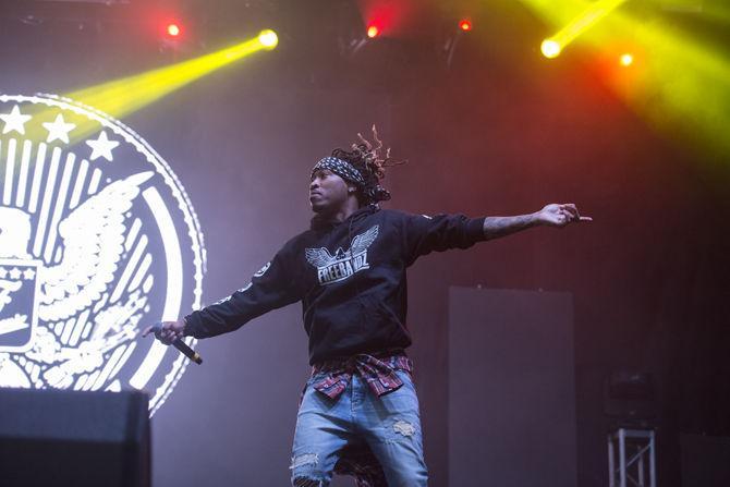 Future performs during the second day of Buku Music + Art Project on Saturday, Mar. 12, 2016 in the Power Plant at Mardi Gras World, New Orleans.