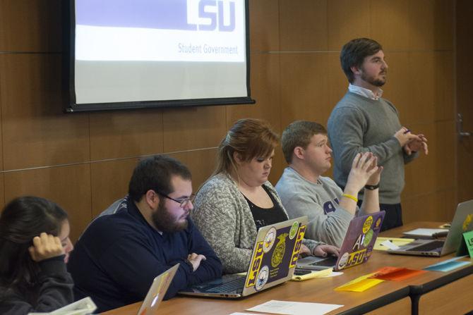 The Student Government Senate meets to form comittees and discuss plans for the upcoming semester on Wednesday, Jan. 13, 2016, at the Student Union