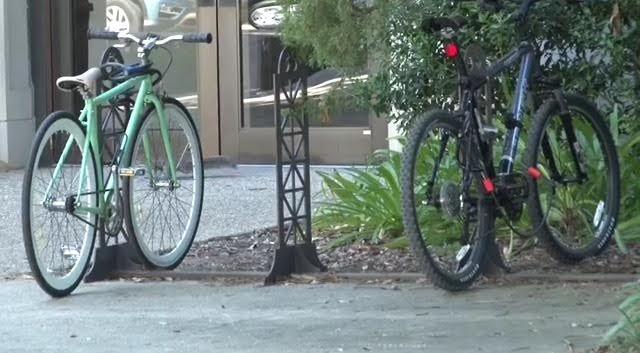 Biking on LSU's Campus