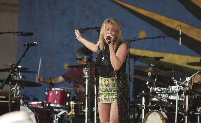 Grace Potter performs Friday, April 22, 2016 on the Gentilly Stage during the first day of the New Orleans Jazz &amp; Heritage Festival.