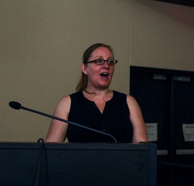 Associate professor of Sociology at Occidental College, Lisa Wade, presents her research about hookup culture in college and Tigerland in her talk entitled Tales from Tigerland: real facts and true stories about hooking up in college, on April 20, 2016 at Hill Memorial Library.