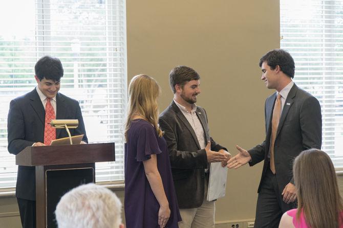 Faircloth, Landry sworn-in as SG president and VP