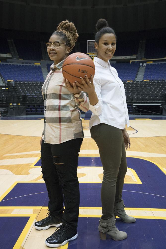 Women's basketball players Bethel and Hyder have fun shopping, rapping