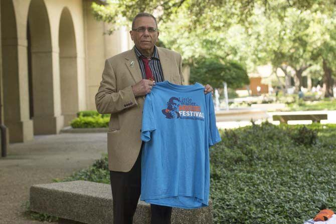 Psychology Professor, Greg Gormanous, helped organize the Little Walter Music Festival in Alexandria, on Tuesday, April 26, 2016, at LSU.