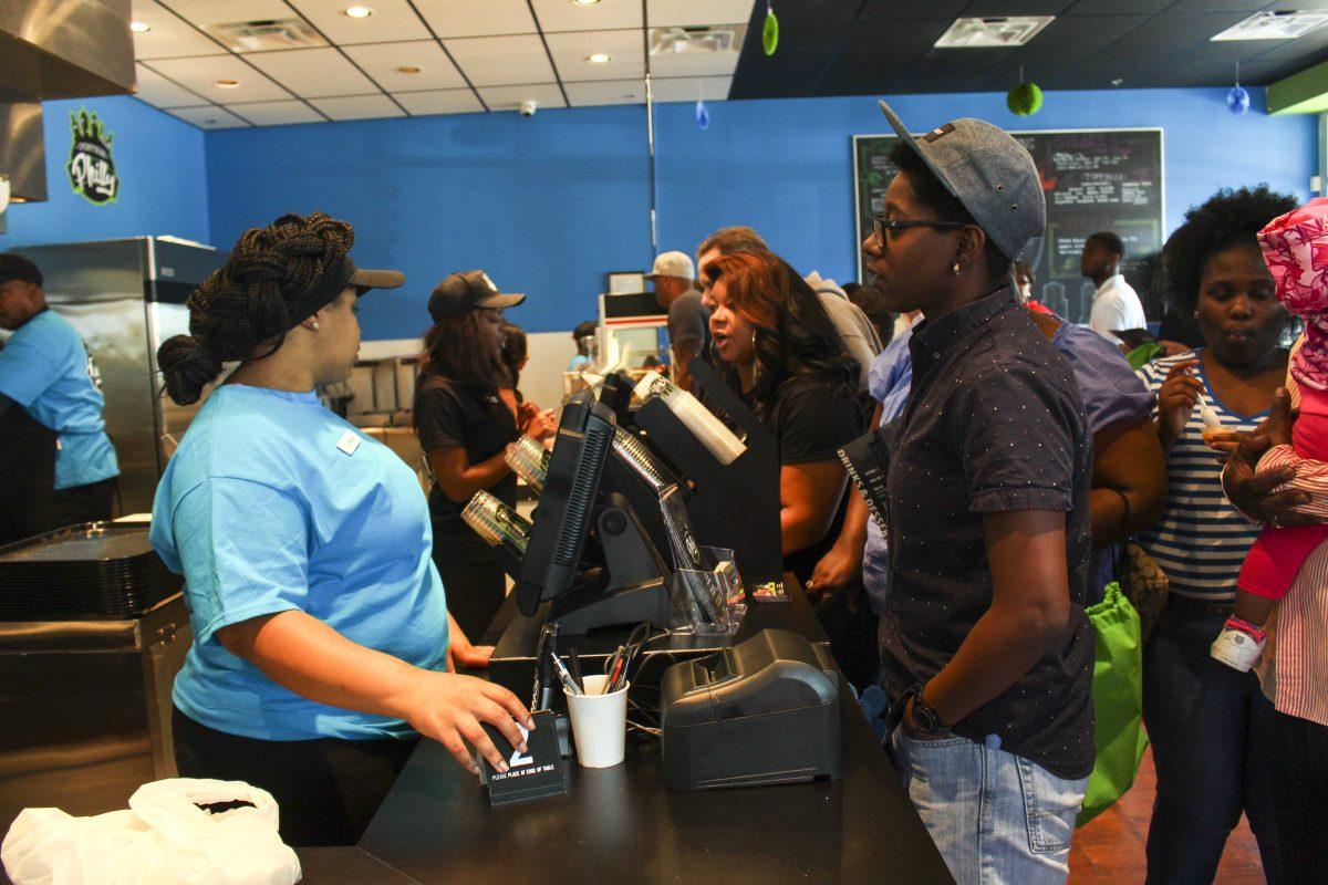 Louisiana businessman Ameen Walker hosts a grand opening at his new, authentic Philadelphia-styled restaurant called Everything Philly, located on Highland Road, on April 2, 2016.