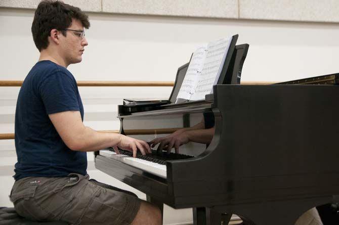 The LSU Musical Theatre club rehearses their production titled "Singo de Mayo" on Tuesday April 26, 2016, in the Music and Dramatic Arts building on LSU campus.