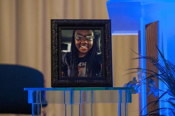 A candlelight vigil was held for shooting victims and Southern University students Lashuntae Benton and Annette January on Tuesday, April 12, 2016 in the Smith-Brown Memorial Union at Southern University.