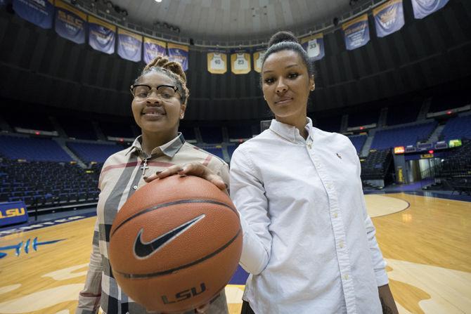 Women's basketball players Bethel and Hyder have fun shopping, rapping