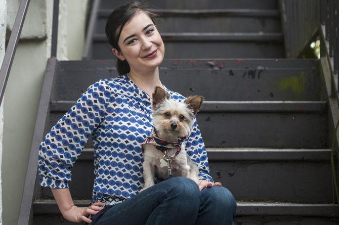 LSU 2016 political science graduate Marlee Pittman poses with her dog, Loki, after recently receiving a Herbert Scoville Jr. Peace Fellowship where she will serve as a project assistant in Washington D.C.