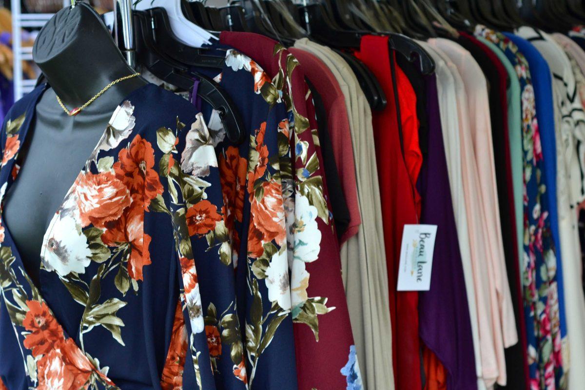 Beau Lane Boutique's rack at Saturday's Fall Fashion Fest.