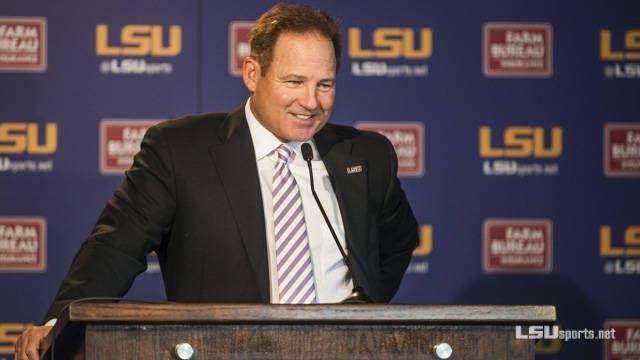 LSU Football Coach Les Miles addresses the Media