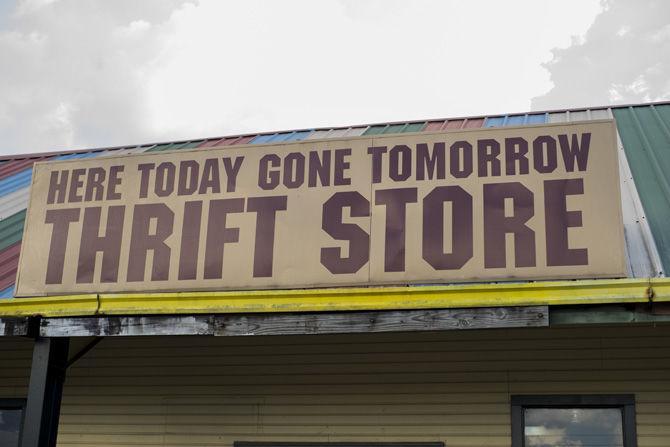 Here Today Gone Tomorrow Thrift Store remains open on Wednesday, Aug. 31, 2016, at its location on Burbank Drive.